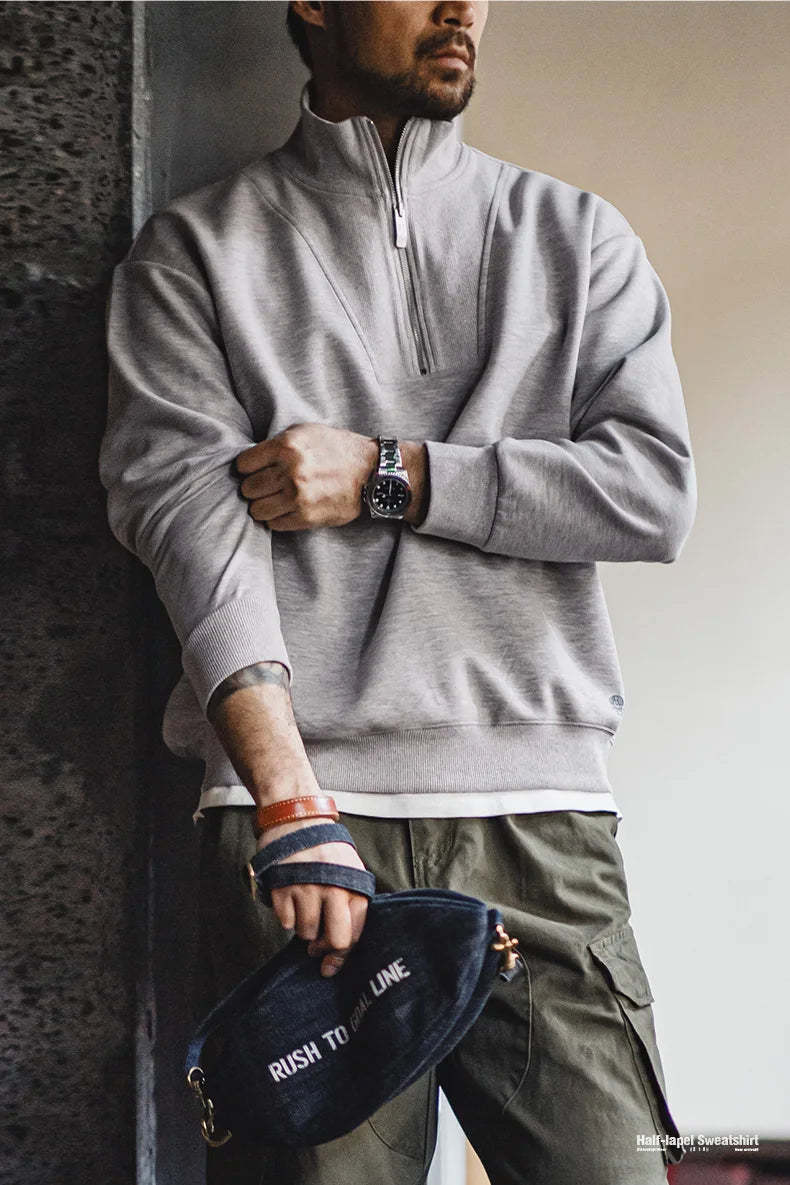 Modern Casual Quarter-Zip Sweater