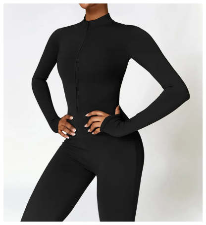 Sports Jumpsuit With Zipper