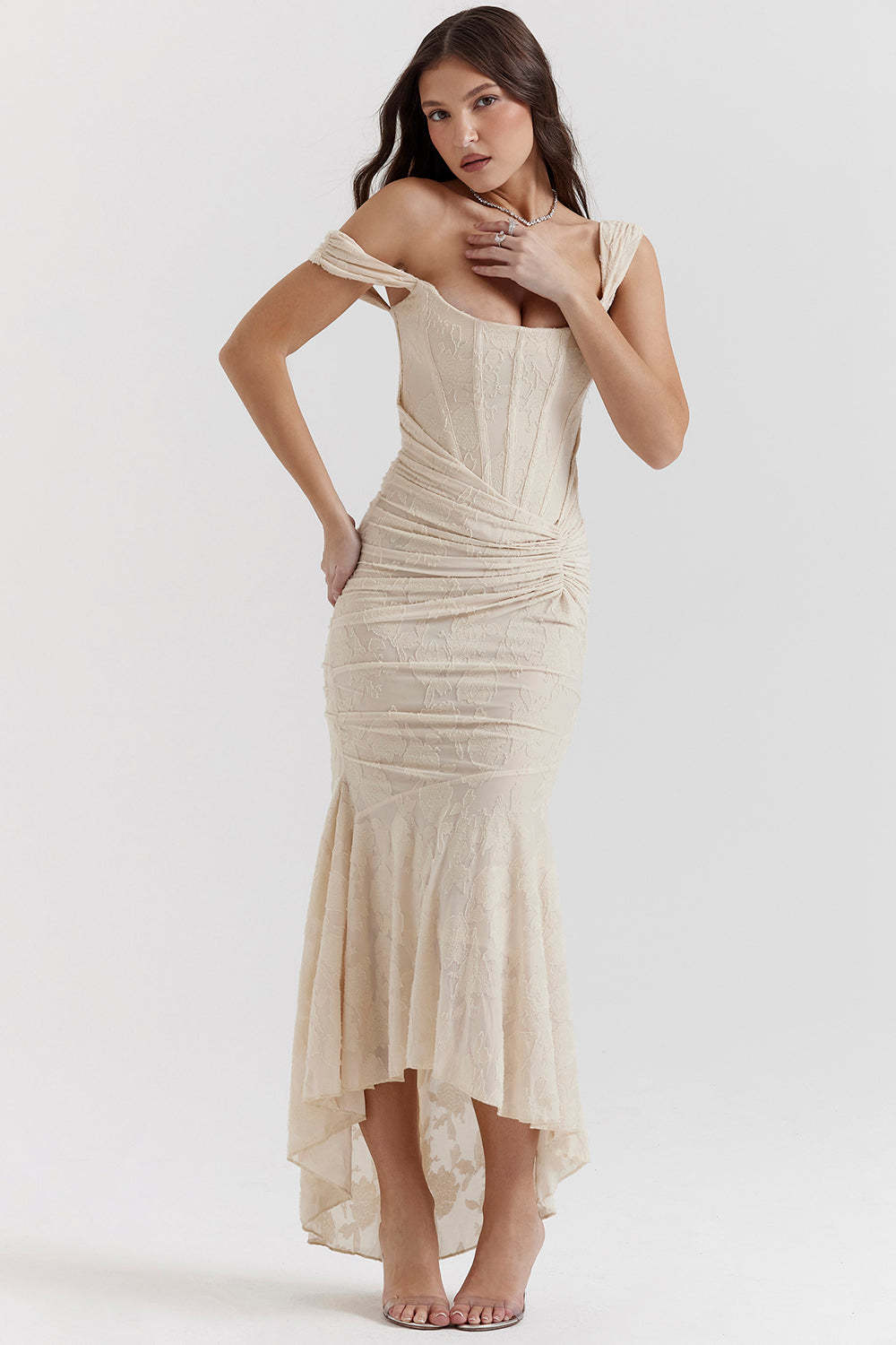 Elegant Asymmetrical Maxi Dress