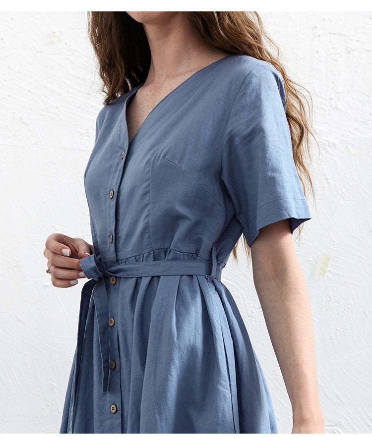 Button-Down Midi Dress