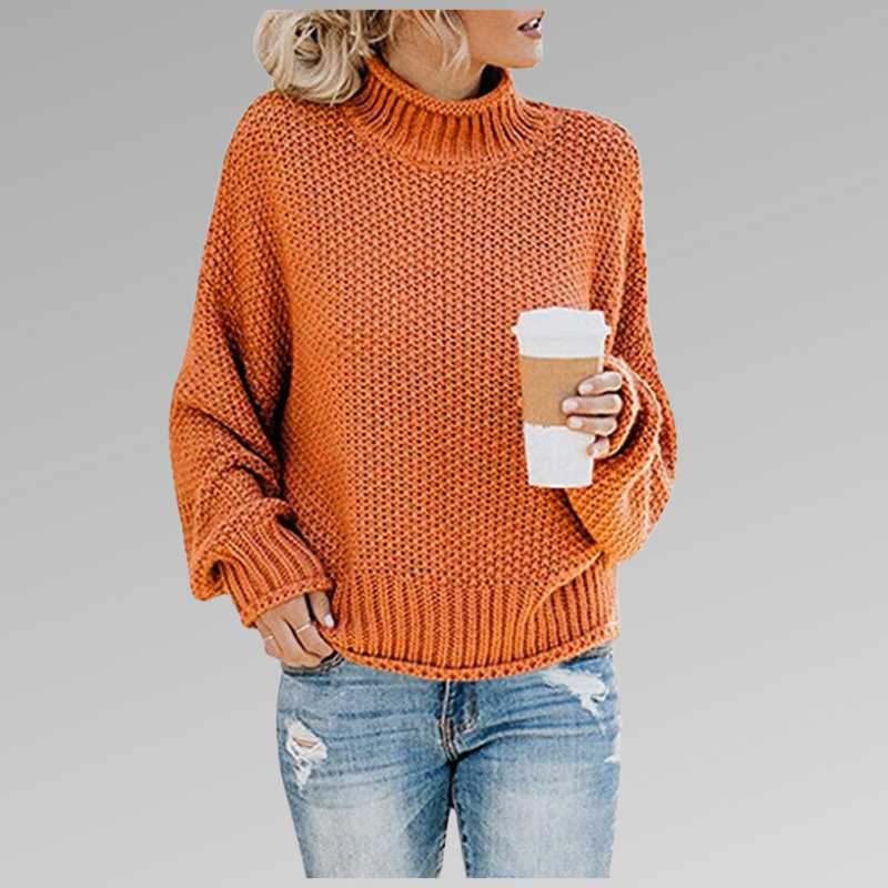 High Neck Knitted Sweater