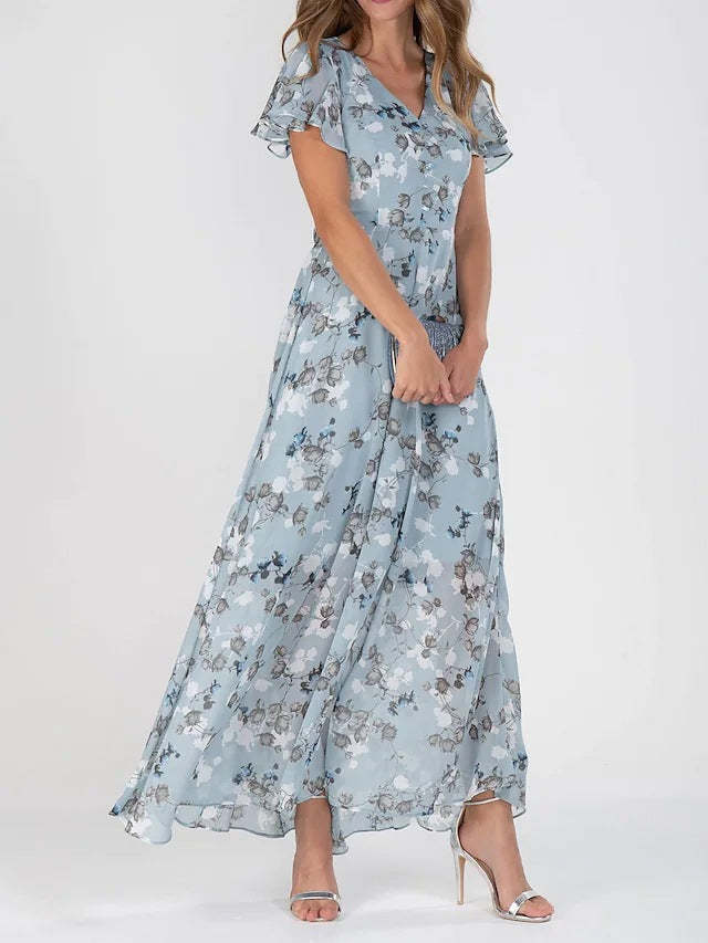 Floral Dress With Fringe