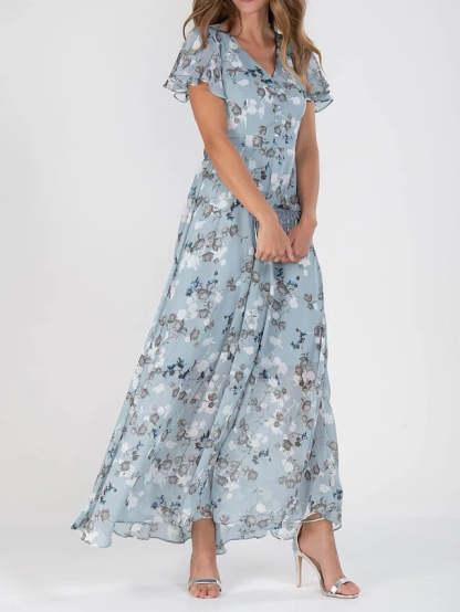 Floral Dress With Fringe