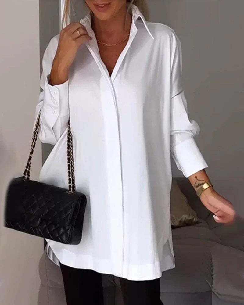Long Sleeve Lapel Shirt