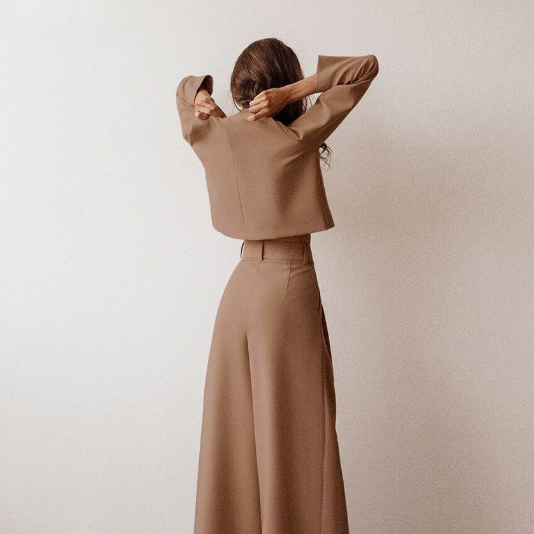 Plain Two Piece Palazzo Set