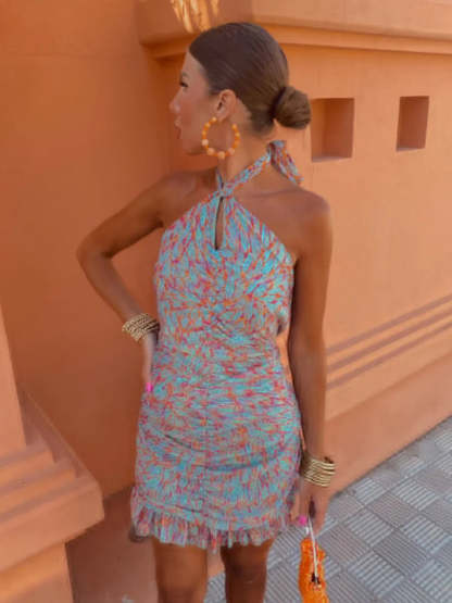  Chic Halter Mini Dress