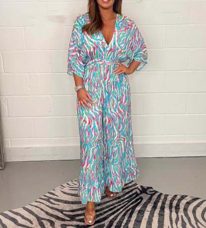 V-neck jumpsuit