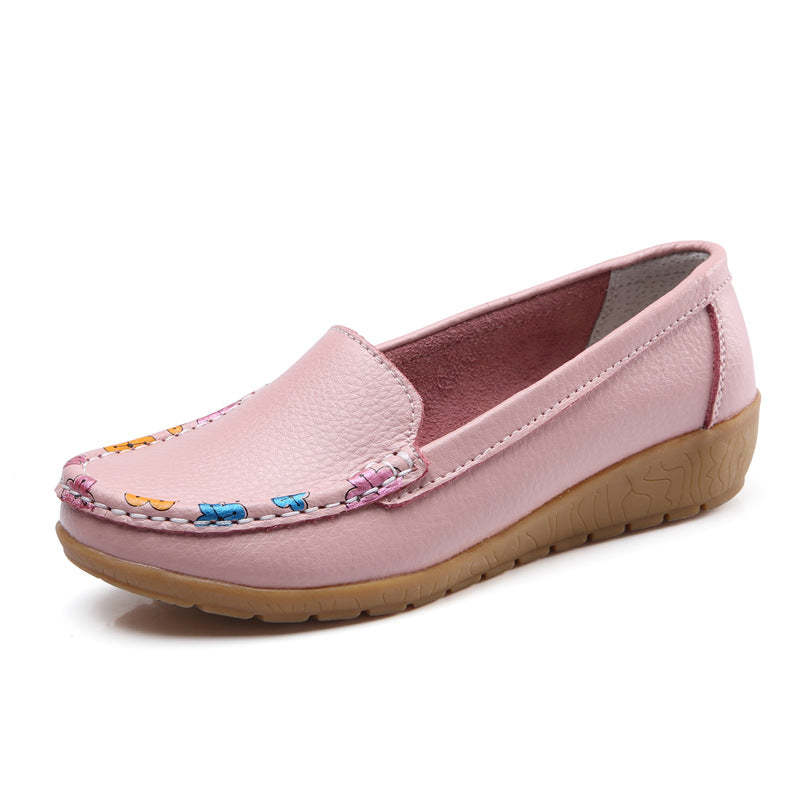 New Ethnic Style Flat Heel Soft Soled Shoes