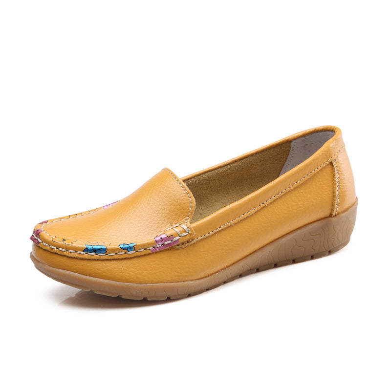 New Ethnic Style Flat Heel Soft Soled Shoes