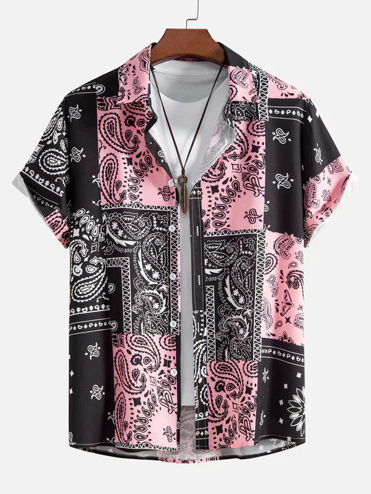  Print Button Up Shirt