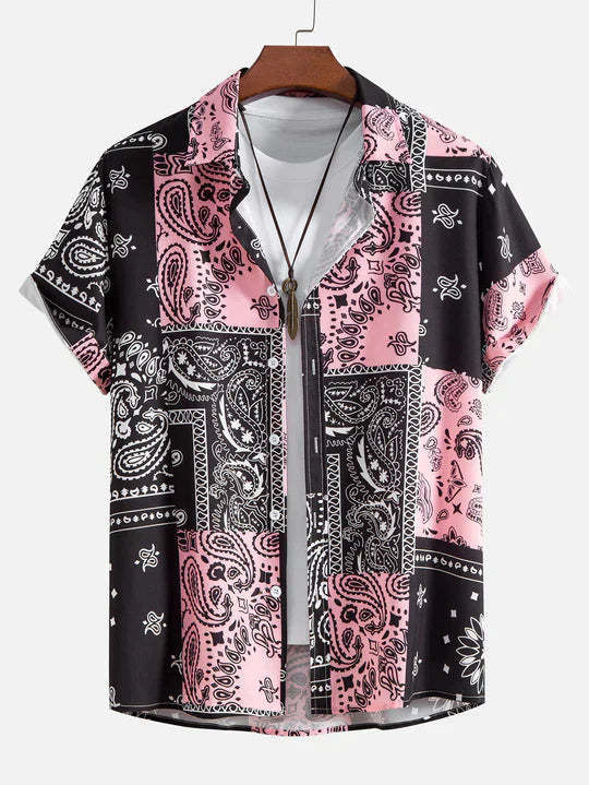  Print Button Up Shirt