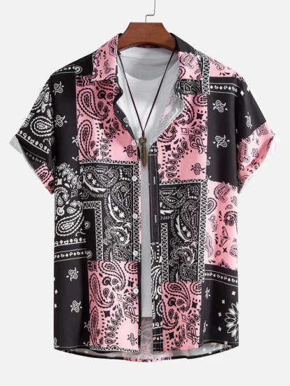  Print Button Up Shirt