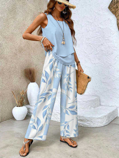 Summer Tops and Pants Set