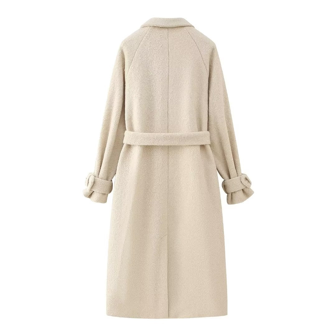 Vegan Wool Blend Coat