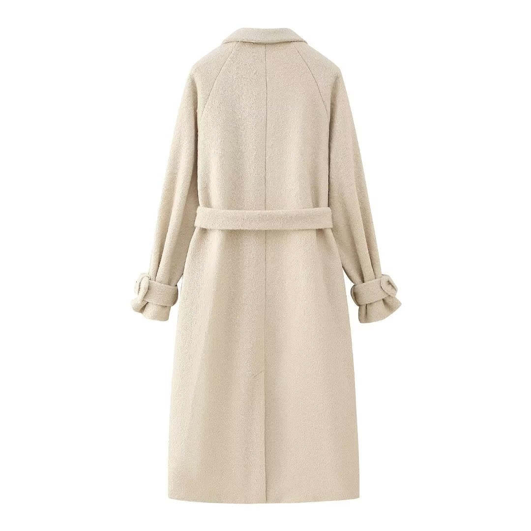 Vegan Wool Blend Coat