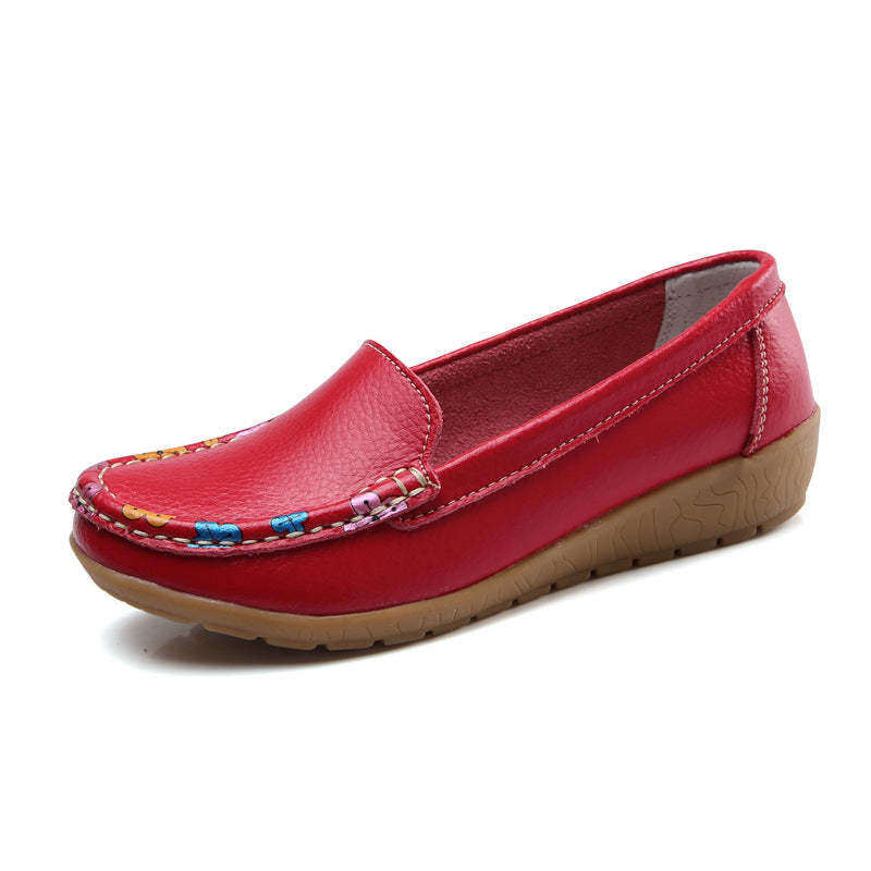 New Ethnic Style Flat Heel Soft Soled Shoes