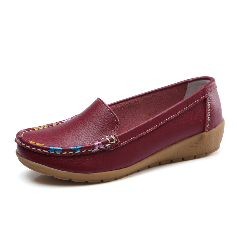 New Ethnic Style Flat Heel Soft Soled Shoes