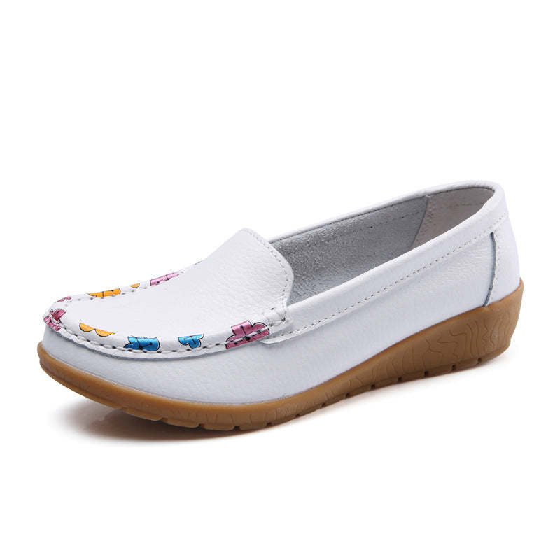 New Ethnic Style Flat Heel Soft Soled Shoes