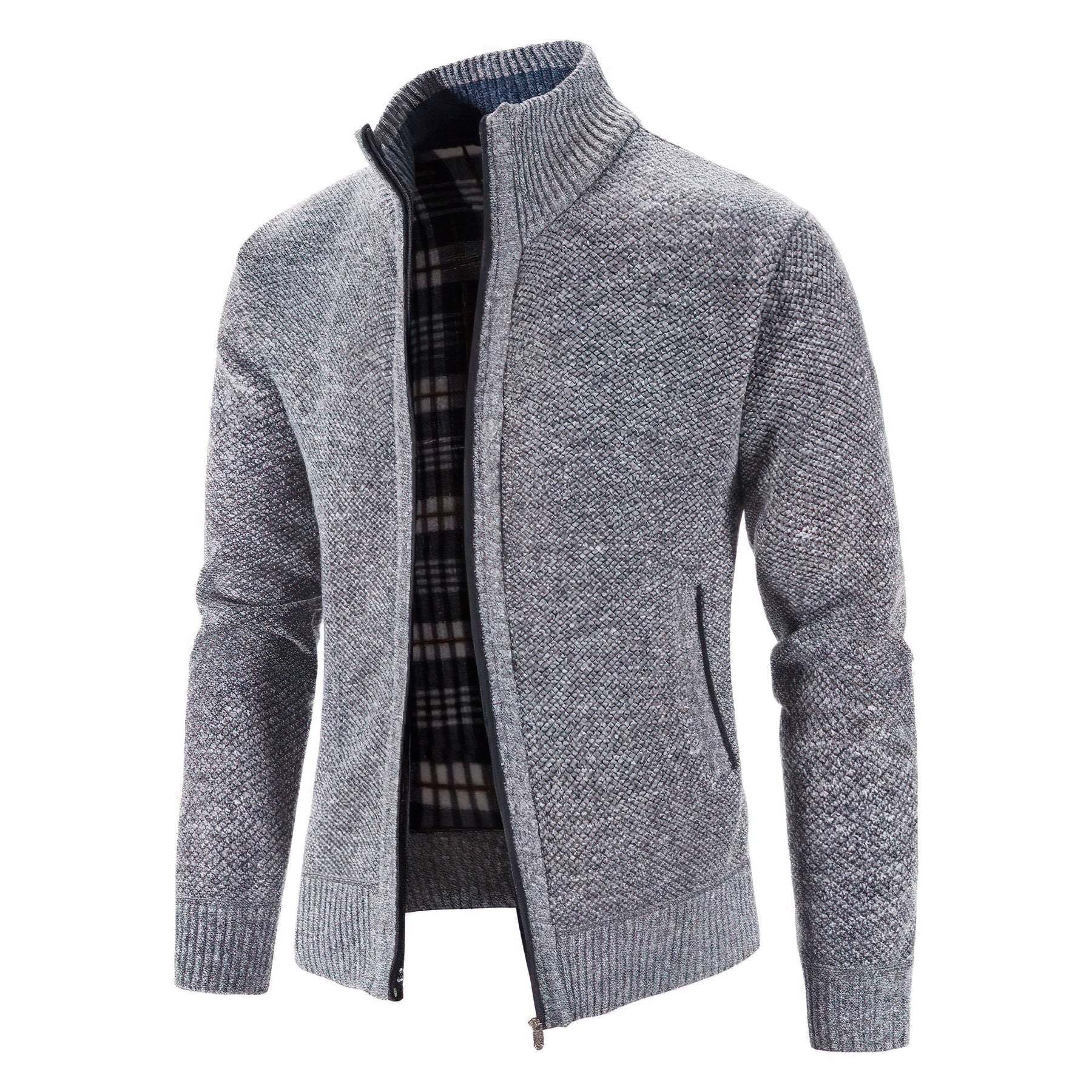 Stylish Cardigan With Zipper