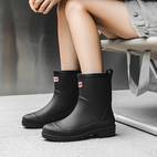 Women's Simple Waterproof Non-slip Medium Top Rain Boots