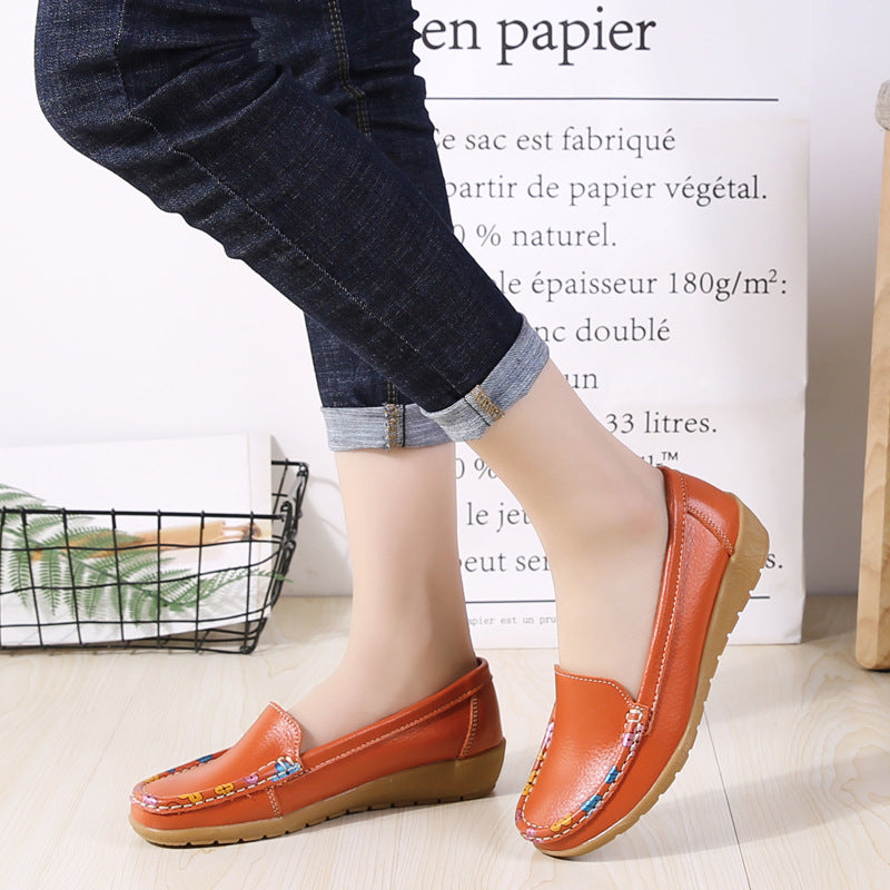 New Ethnic Style Flat Heel Soft Soled Shoes