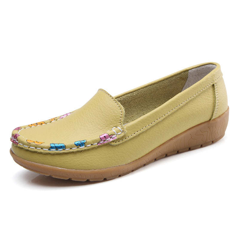 New Ethnic Style Flat Heel Soft Soled Shoes