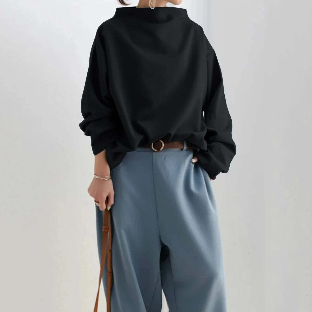 Stylish Long-Sleeved Sweater For Women