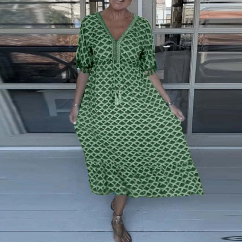 Floral V-neck Dress