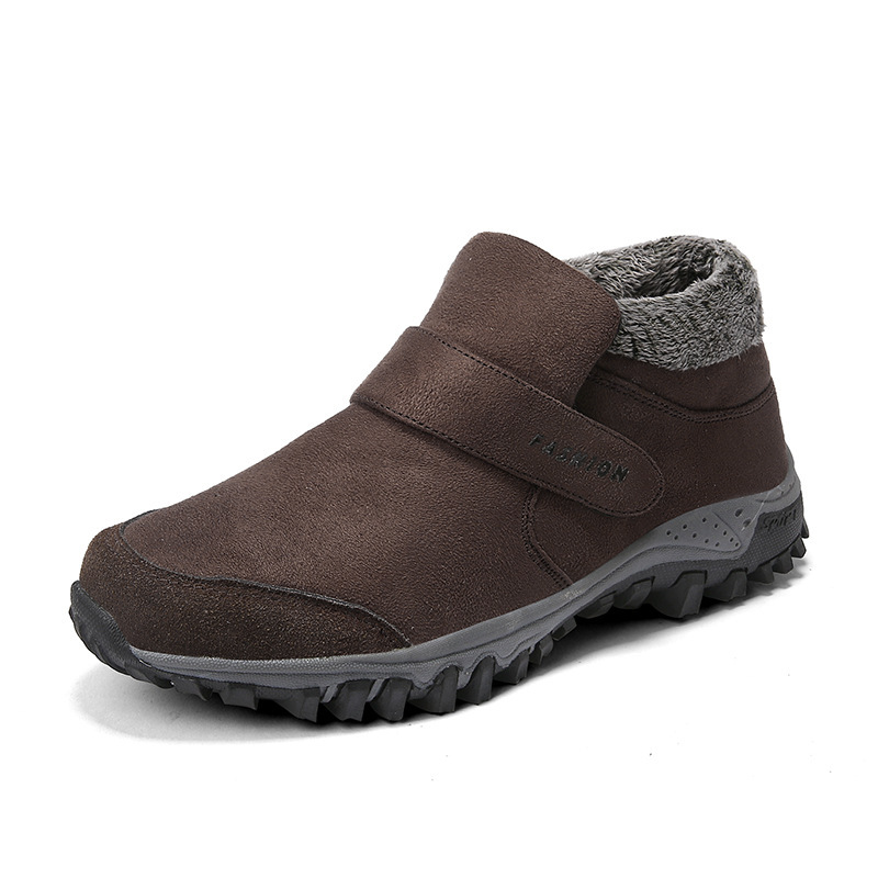 Men Orthopedic Boots Comfortable Suede Leather Warm Fur