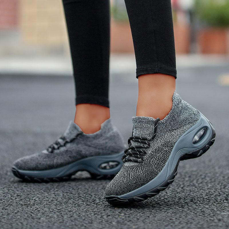 Lace Up Walking Running Shoes Platform Sneakers