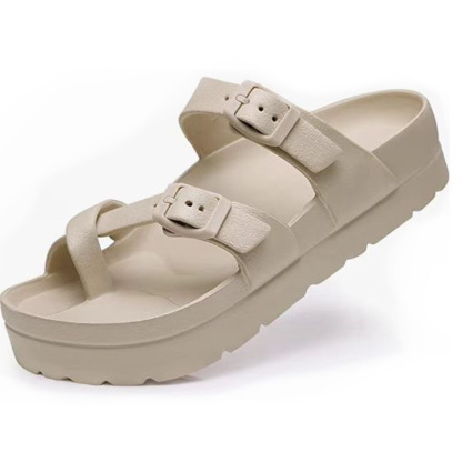 Women's Platform Clogs with Arch Support Adjustable Beach Sandals
