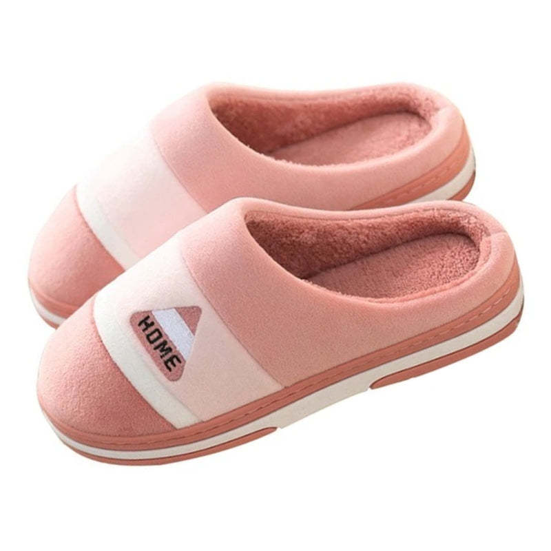 Velvet Fur Men Indoor Slippers Cushion Winter Shoes