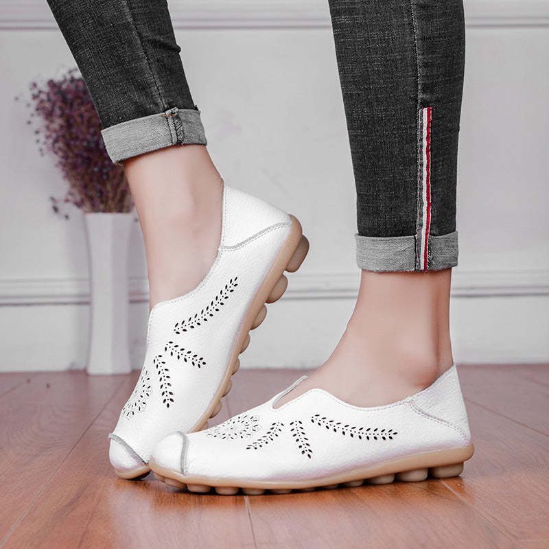 Hollow Flat Bottom Women Shoes