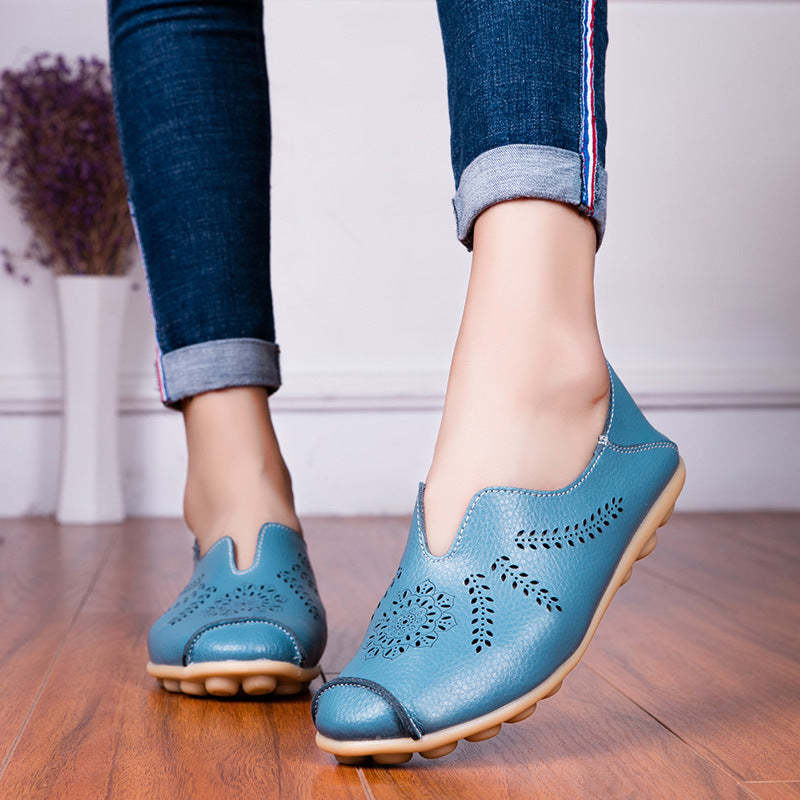 Hollow Flat Bottom Women Shoes