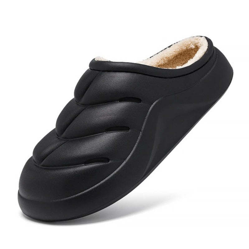 Women Waterproof Winter Slippers Plush Thick Sole