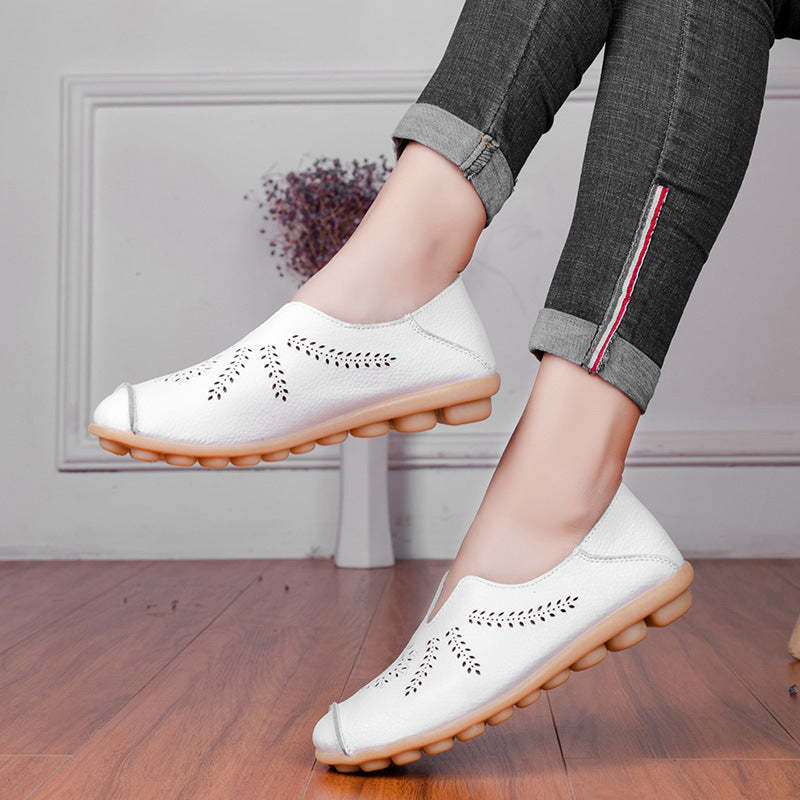 Hollow Flat Bottom Women Shoes