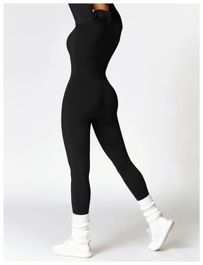 Sports Jumpsuit With Zipper