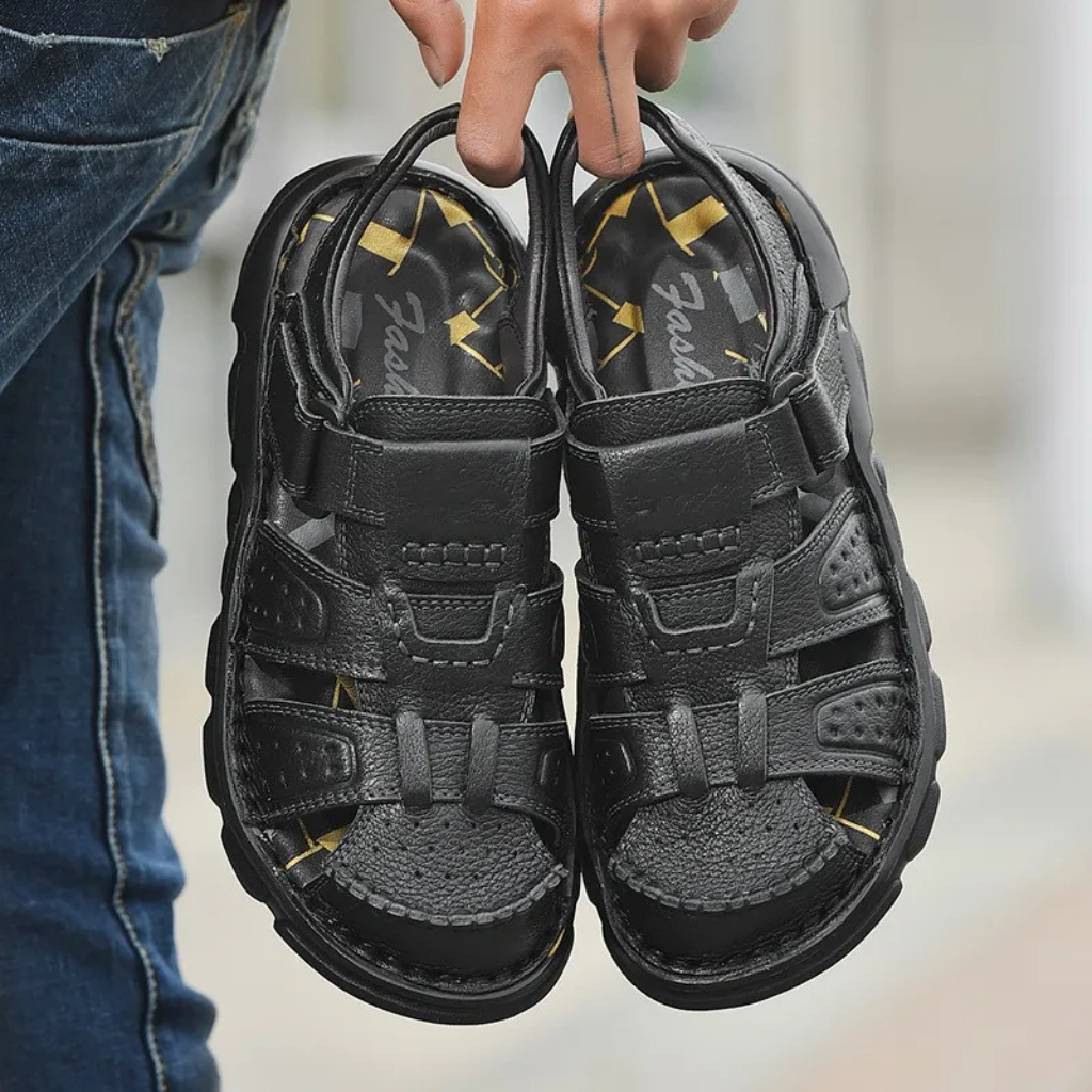 Men's Genuine Leather Summer Sandals