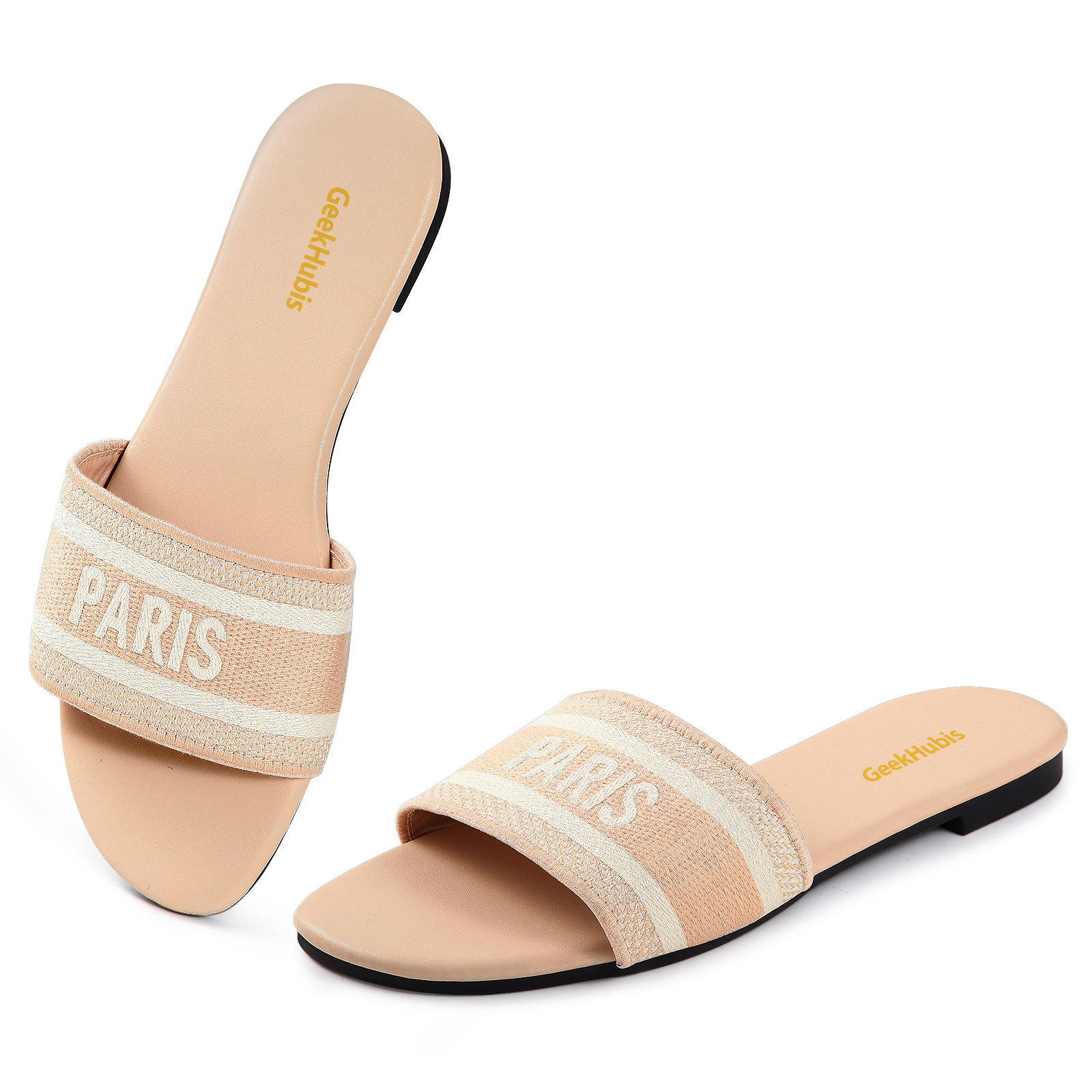 Casual Beach Flat Slide Sandal - PARIS