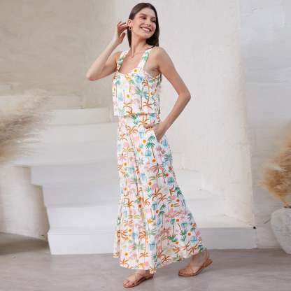 Flowy Summer Wide-Leg Jumpsuit