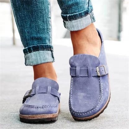 Women's Flat Heel Platform Orthopedic Loafers Cloth Clean Surface