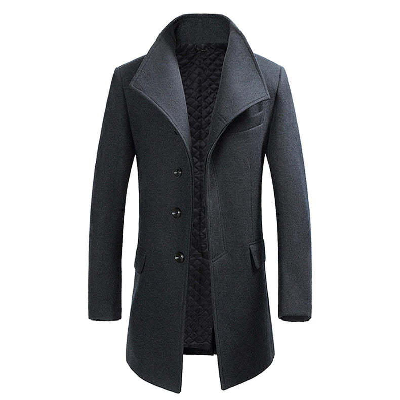 Men's Long Wool Coat