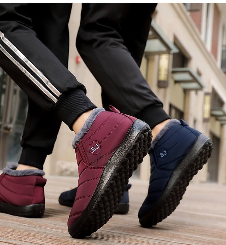 Winter Snow Boots For Women & Men - Warm Ankle Boots Slip On