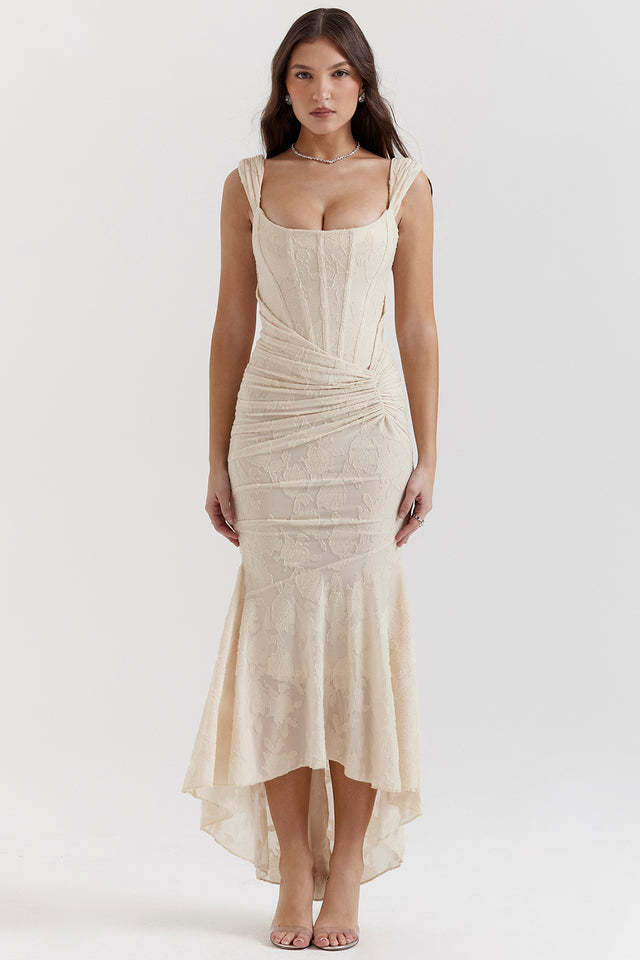 Elegant Asymmetrical Maxi Dress