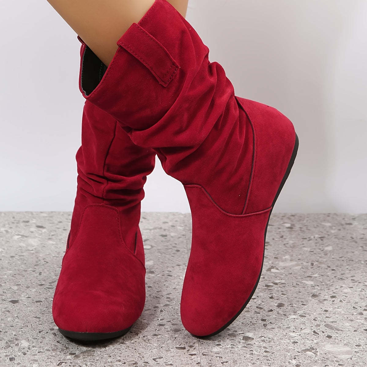 Softly lined warm ankle boots