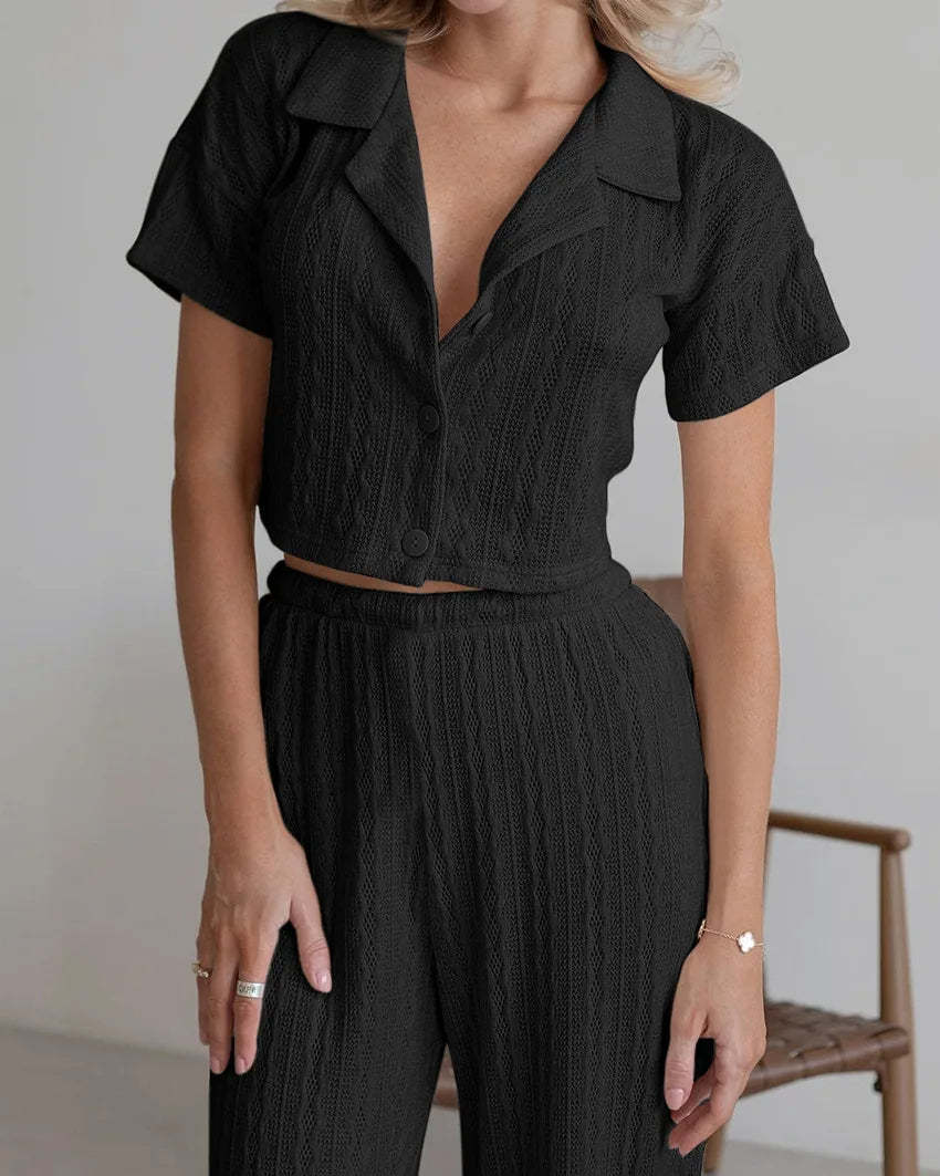Textured Loungewear Set