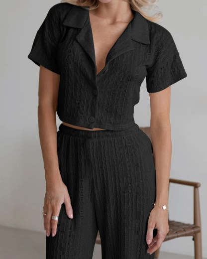 Textured Loungewear Set
