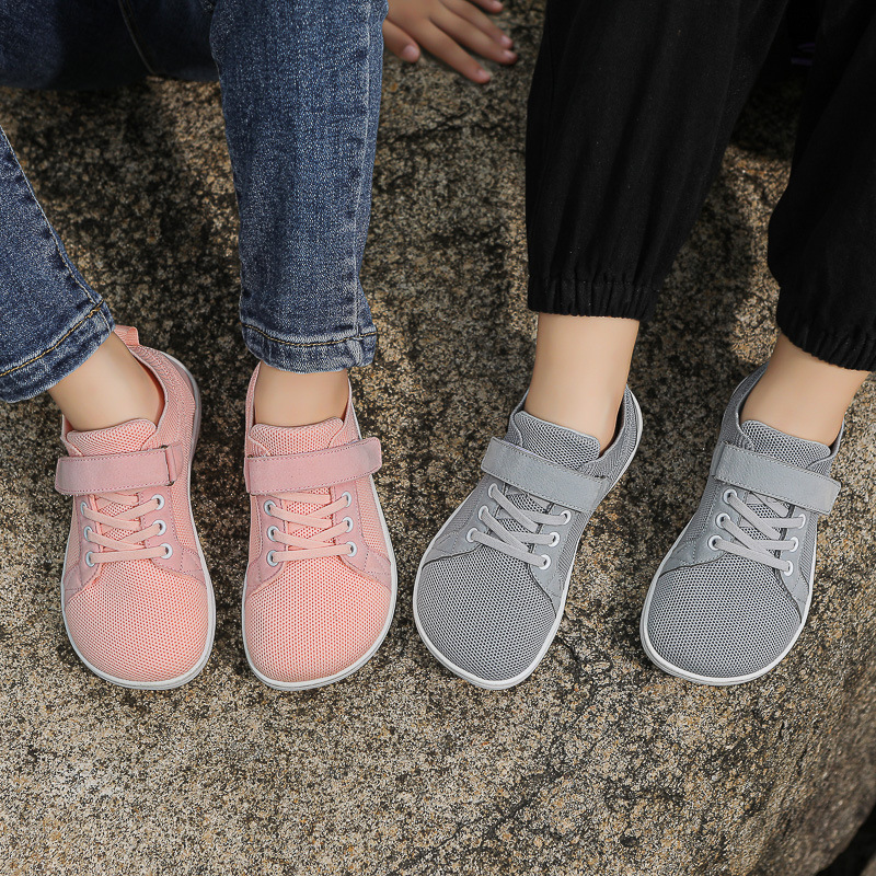 Children' Barefoot Shoes Wide Toe Box Zero Drop Walking Sneakers