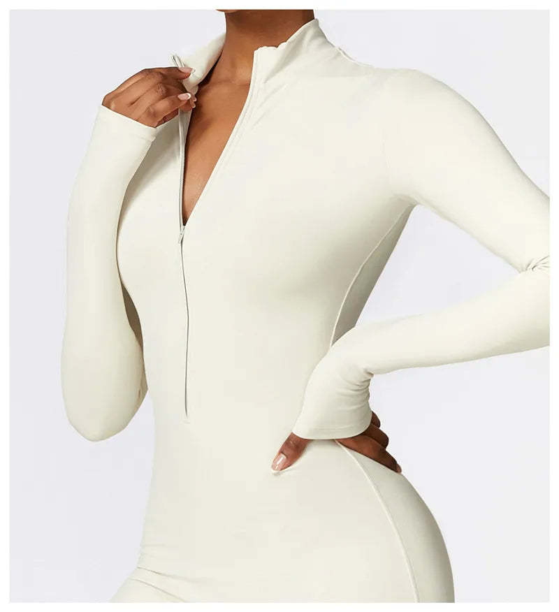 Sports Jumpsuit With Zipper