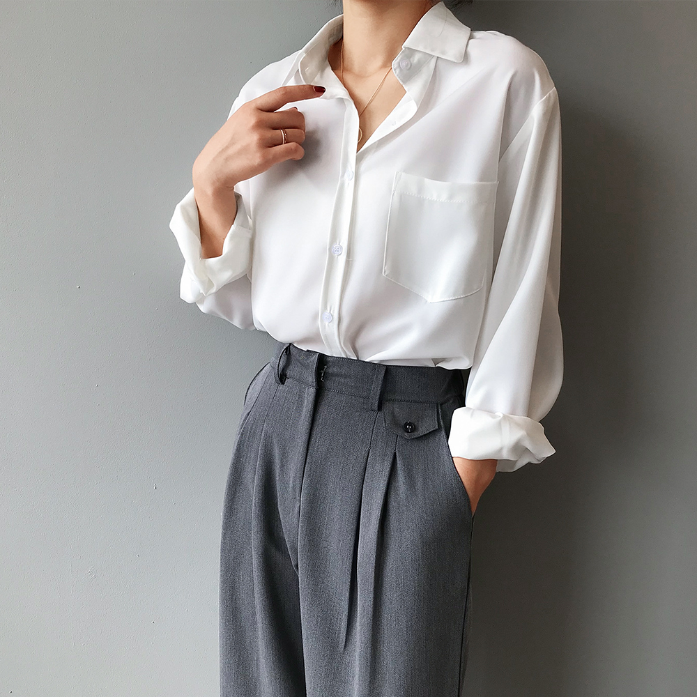 Chic Satin Blouse for Women